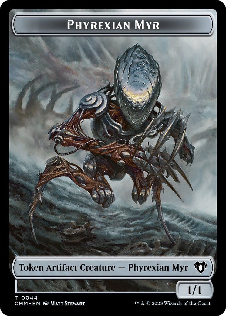 Phyrexian Myr Token [Commander Masters Tokens] | Chromatic Games