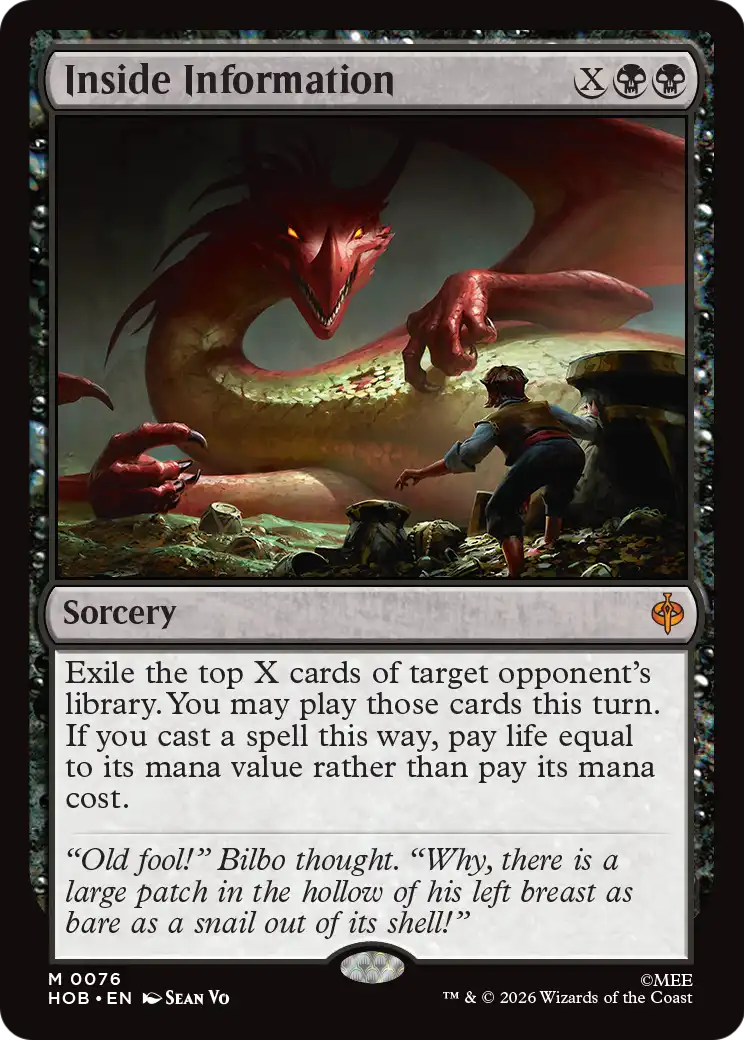 Inside Information [The Hobbit] | Chromatic Games