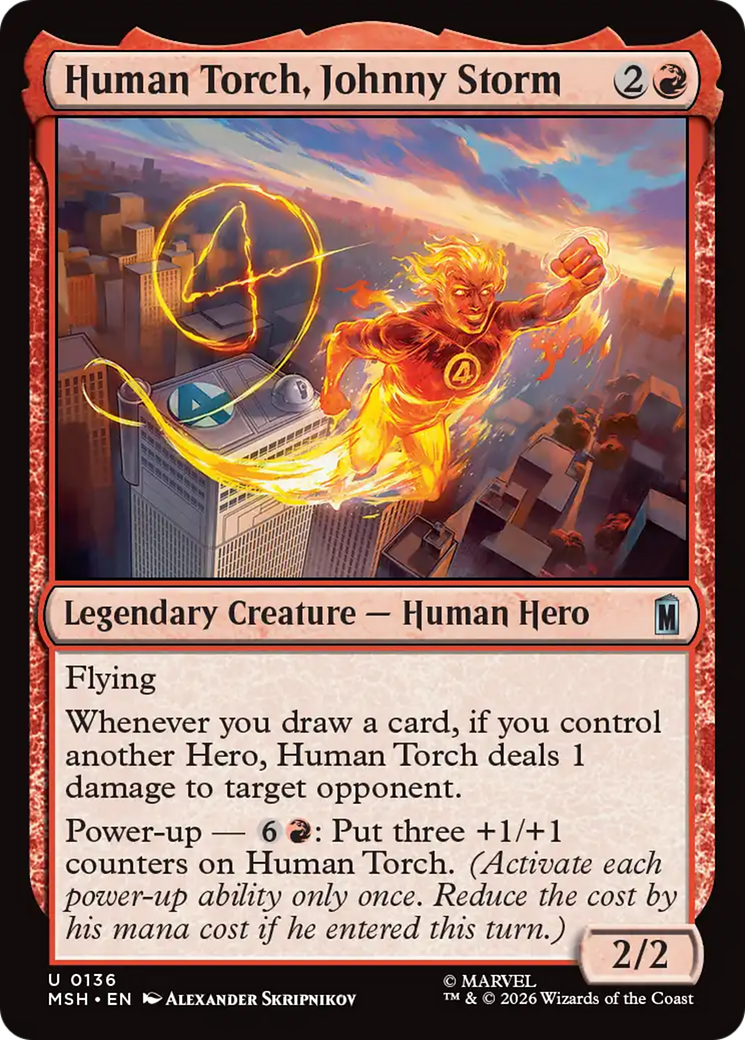 Human Torch, Johnny Storm [Marvel Super Heroes] | Chromatic Games