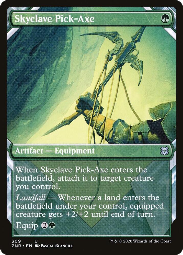 Skyclave Pick-Axe 309/280 (Zendikar Rising)  - Showcase Foil | Chromatic Games