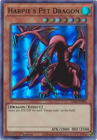 Harpie's Pet Dragon (Green) [LDS2-EN066] Ultra Rare | Chromatic Games