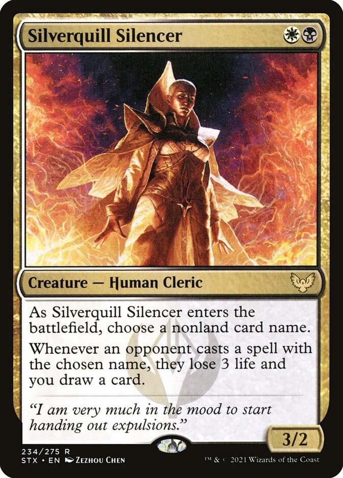 Silverquill Silencer 234 (Strixhaven: School of Mages)  - Foil | Chromatic Games