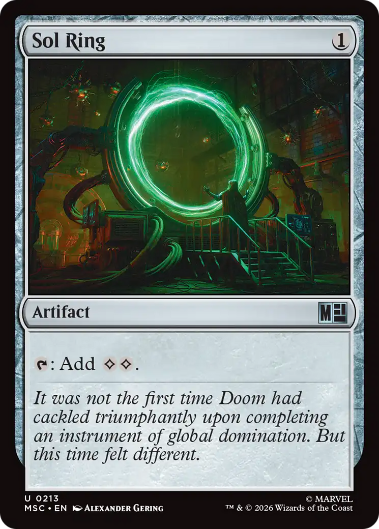 Sol Ring (0213) (Surge Foil) [Marvel Super Heroes Commander] | Chromatic Games