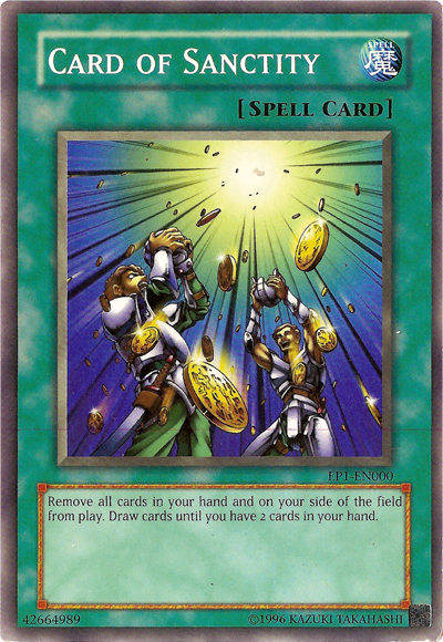 Card of Sanctity (Kids WB Duel of Destiny Promo) [EP1-EN000] Common | Chromatic Games