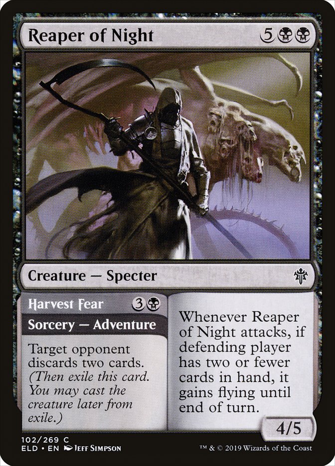 Reaper of Night // Harvest Fear 102/269 (Throne of Eldraine)  | Chromatic Games