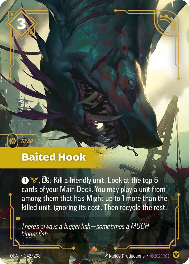 Baited Hook 242/298 (Origins)  - Foil | Chromatic Games