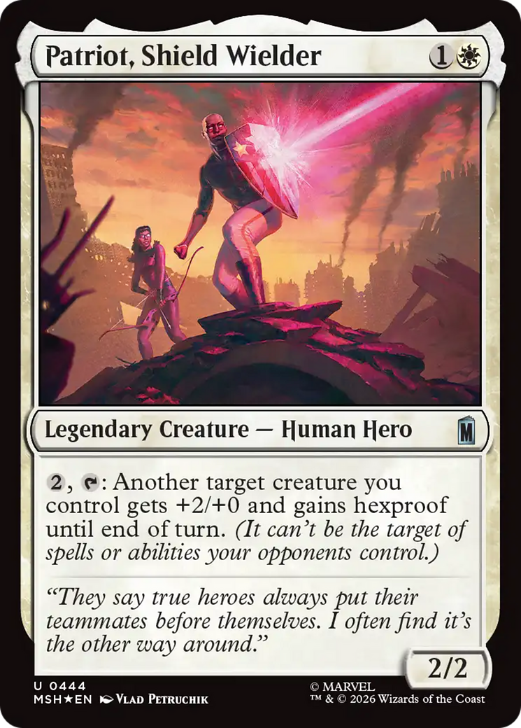 Patriot, Shield Wielder (Surge Foil) [Marvel Super Heroes] | Chromatic Games