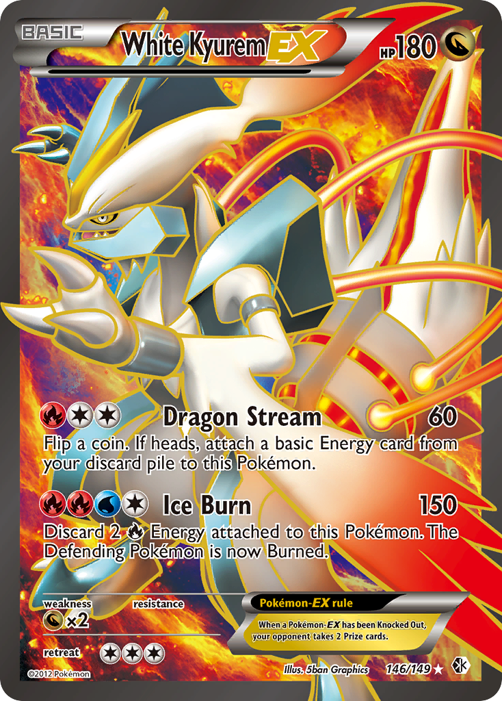 White Kyurem EX (146/149) [Black & White: Boundaries Crossed] | Chromatic Games