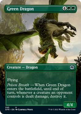 Green Dragon Borderless 295 (Adventures in the Forgotten Realms)  | Chromatic Games