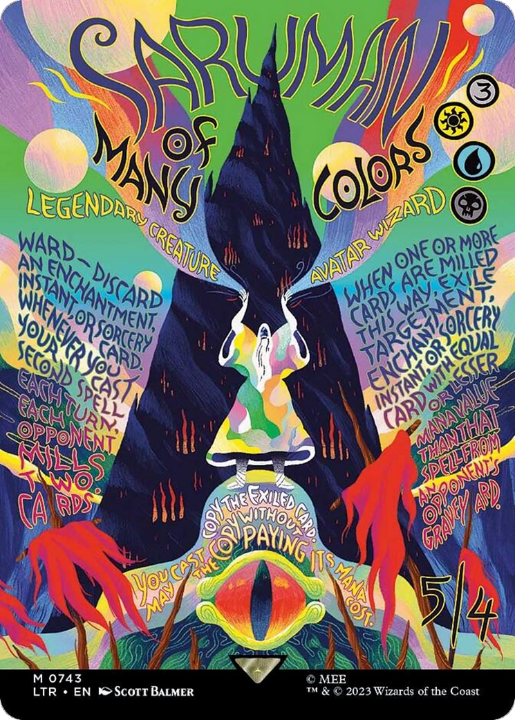 Saruman of Many Colors (Borderless Poster) [The Lord of the Rings: Tales of Middle-Earth] | Chromatic Games