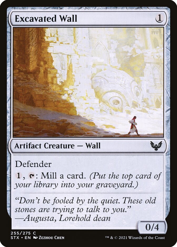 Excavated Wall 255 (Strixhaven: School of Mages)  | Chromatic Games