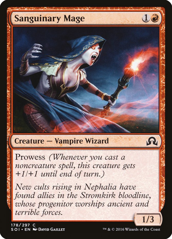 Sanguinary Mage 178/297 (Shadows over Innistrad)  - Foil | Chromatic Games
