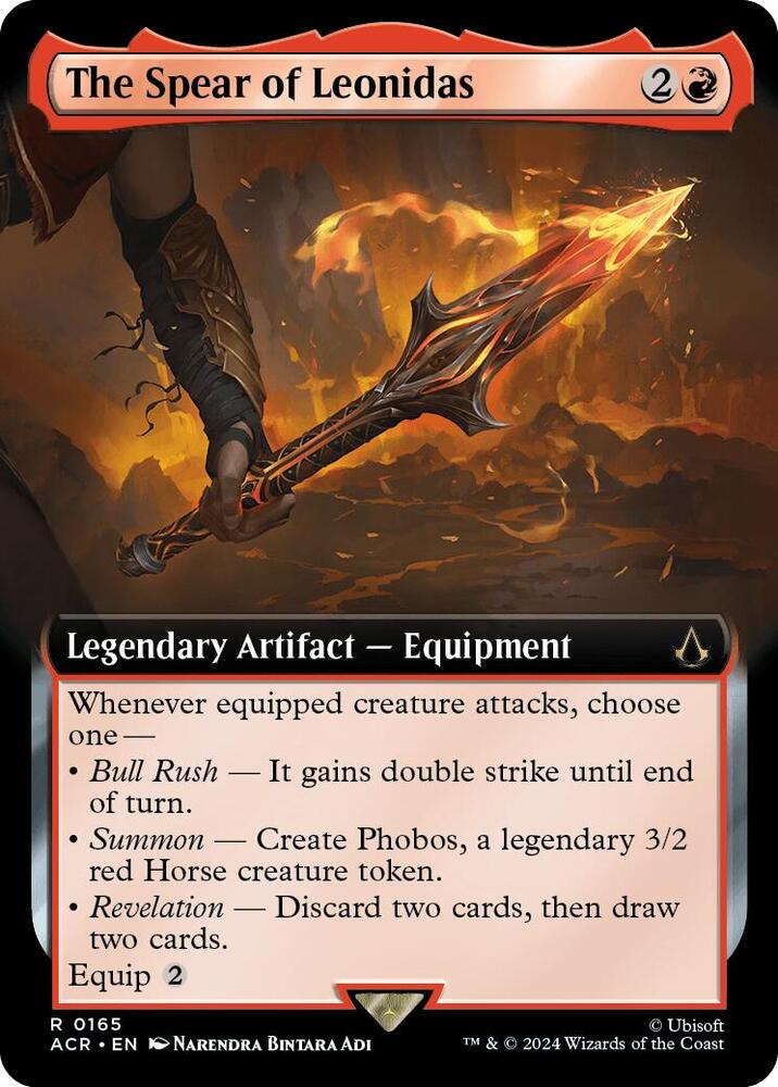 The Spear of Leonidas 165/110 (Universes Beyond: Assassin's Creed)  - Extended Art Foil | Chromatic Games