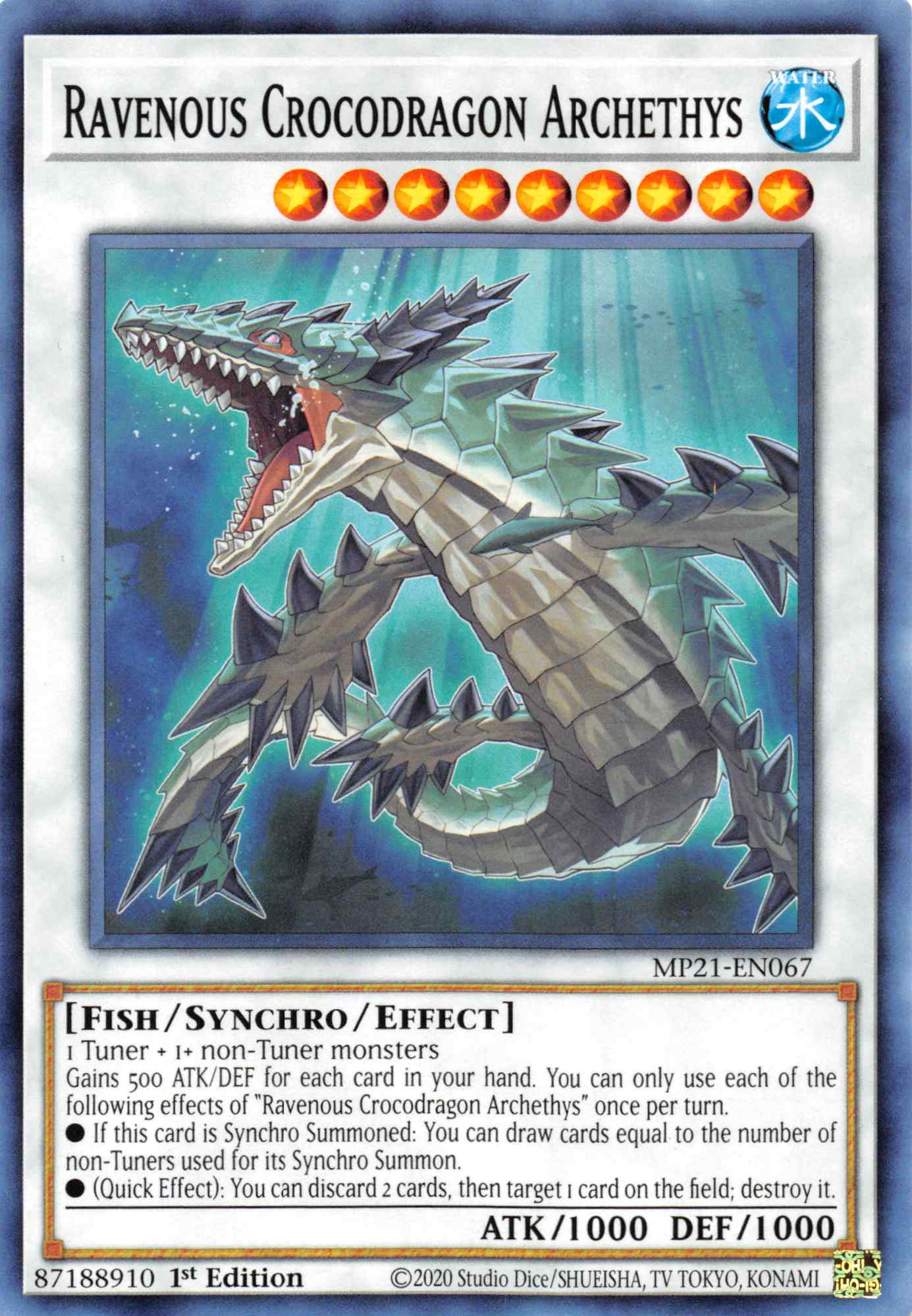 Ravenous Crocodragon Archethys [MP21-EN067] Common | Chromatic Games