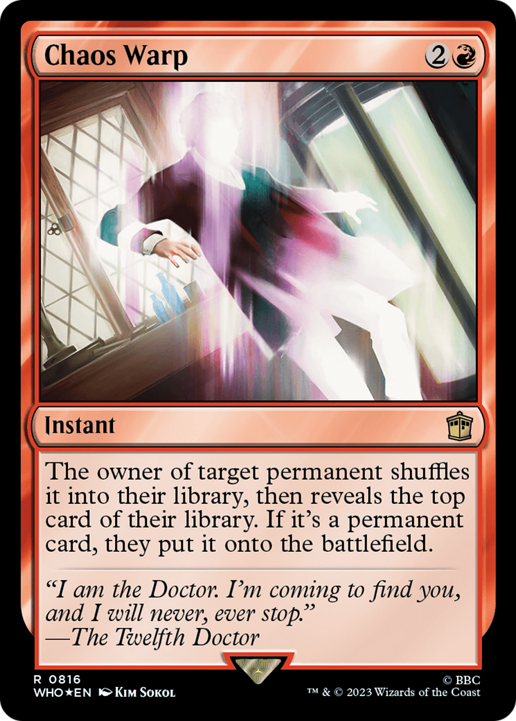 Chaos Warp (Surge Foil) [Doctor Who] | Chromatic Games