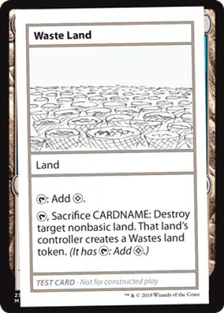 Waste Land (2021 Edition) [Mystery Booster Playtest Cards] | Chromatic Games