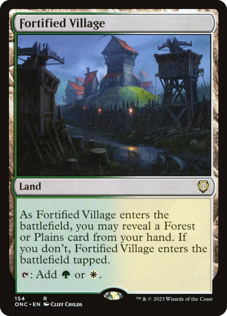 Fortified Village [Phyrexia: All Will Be One Commander] | Chromatic Games