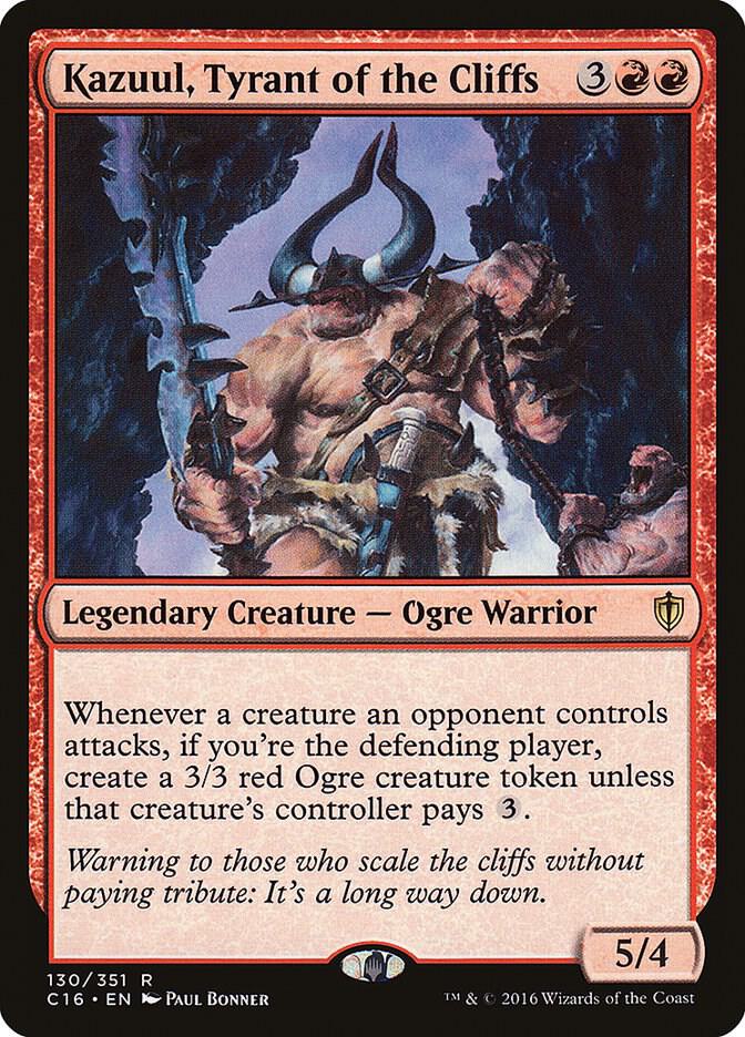 Kazuul Tyrant, of the Cliffs 130/351 (Commander 2016)  | Chromatic Games