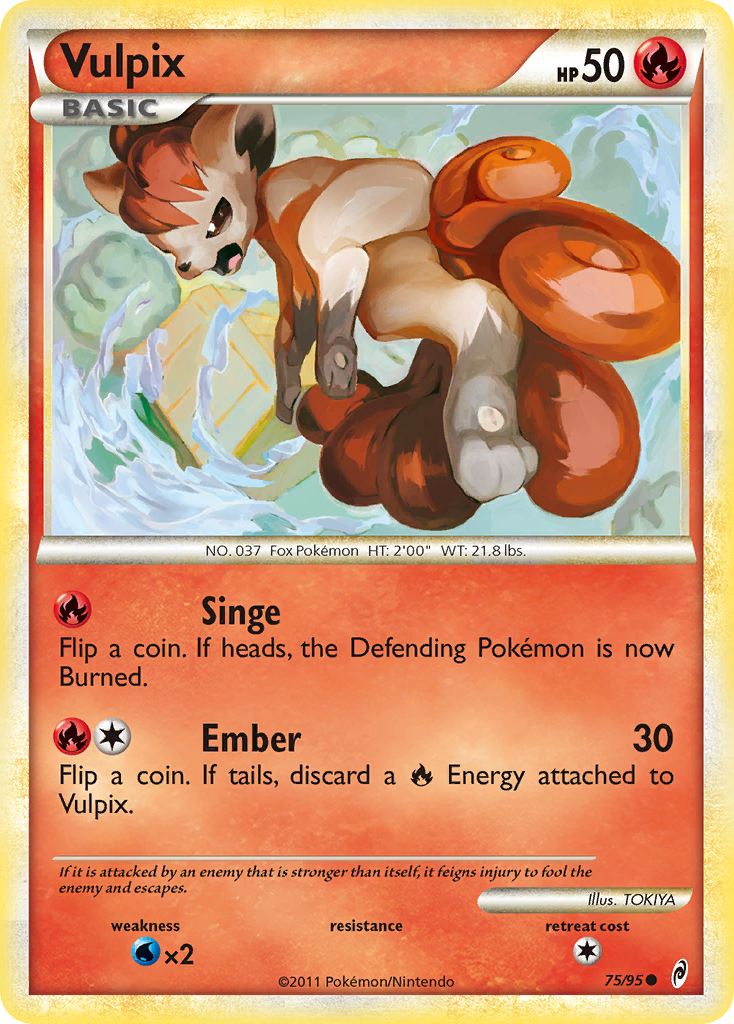 Vulpix (75/95) [HeartGold & SoulSilver: Call of Legends] | Chromatic Games