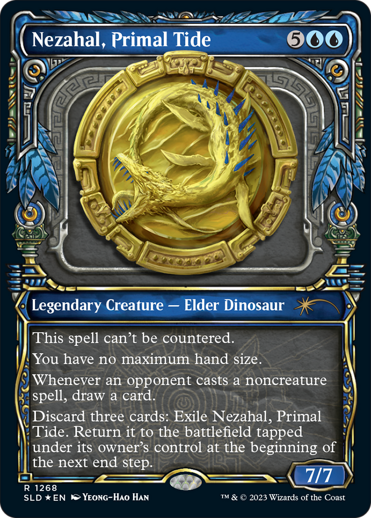 Nezahal, Primal Tide (Halo Foil) [Secret Lair Drop Series] | Chromatic Games