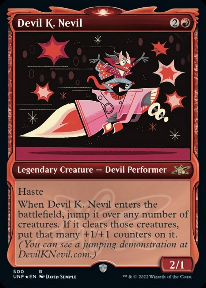 Devil K. Nevil (Showcase) (Galaxy Foil) [Unfinity] | Chromatic Games