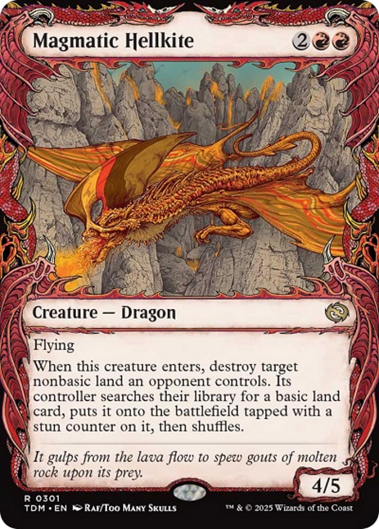 Magmatic Hellkite (Showcase) [Tarkir: Dragonstorm] | Chromatic Games