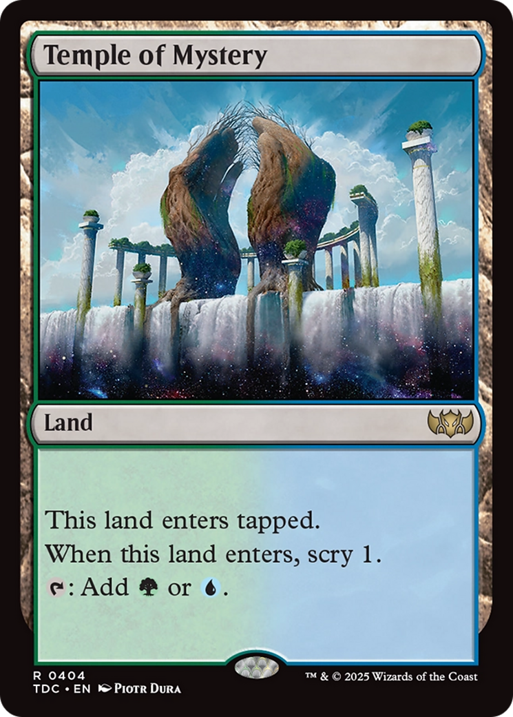 Temple of Mystery [Tarkir: Dragonstorm Commander] | Chromatic Games