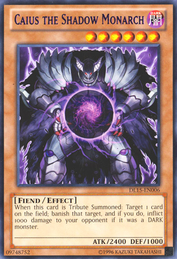 Caius the Shadow Monarch (Purple) [DL15-EN006] Rare | Chromatic Games