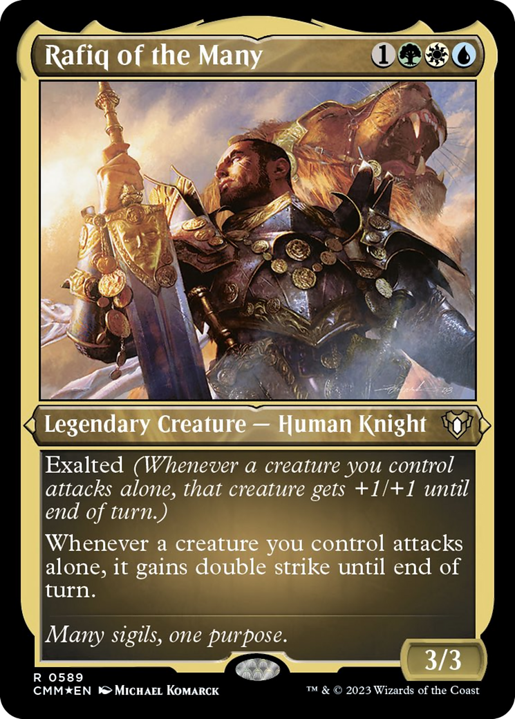 Rafiq of the Many (Foil Etched) [Commander Masters] | Chromatic Games