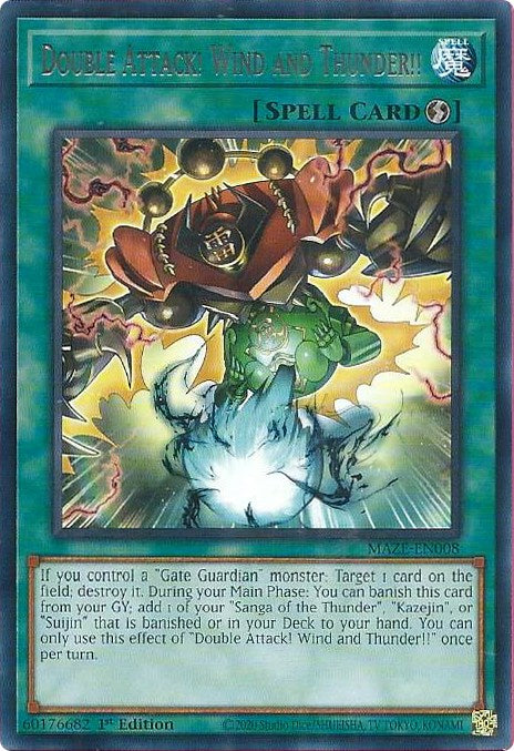 Double Attack! Wind and Thunder!! [MAZE-EN008] Rare | Chromatic Games