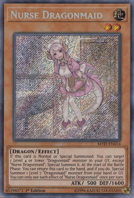 Nurse Dragonmaid [MYFI-EN014] Secret Rare | Chromatic Games