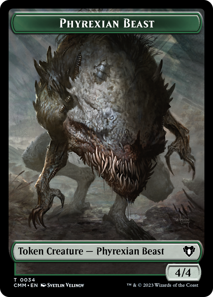 Phyrexian Beast Token [Commander Masters Tokens] | Chromatic Games