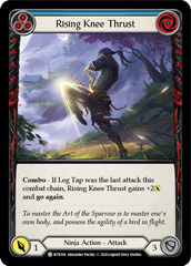 Rising Knee Thrust (Blue) [U-WTR106] (Welcome to Rathe Unlimited)  Unlimited Rainbow Foil | Chromatic Games