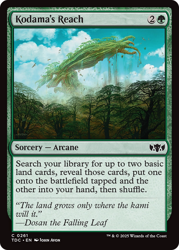 Kodama's Reach [Tarkir: Dragonstorm Commander] | Chromatic Games