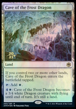 Cave of the Frost Dragon [Dungeons & Dragons: Adventures in the Forgotten Realms Prerelease Promos] | Chromatic Games