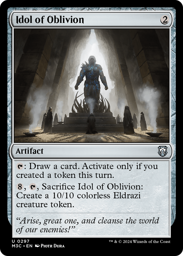 Idol of Oblivion (Ripple Foil) [Modern Horizons 3 Commander] | Chromatic Games