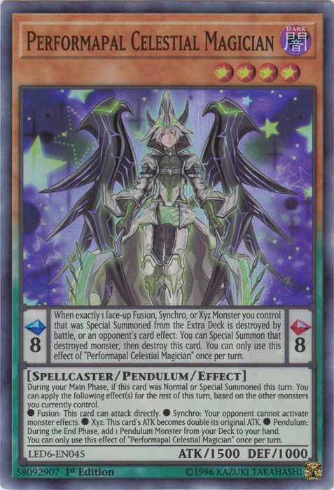 Performapal Celestial Magician [LED6-EN045] Super Rare | Chromatic Games