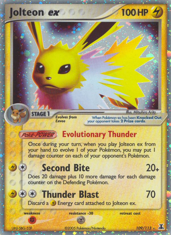 Jolteon ex (109/113) [EX: Delta Species] | Chromatic Games