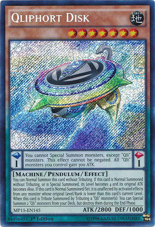 Qliphort Disk [MP15-EN145] Secret Rare | Chromatic Games