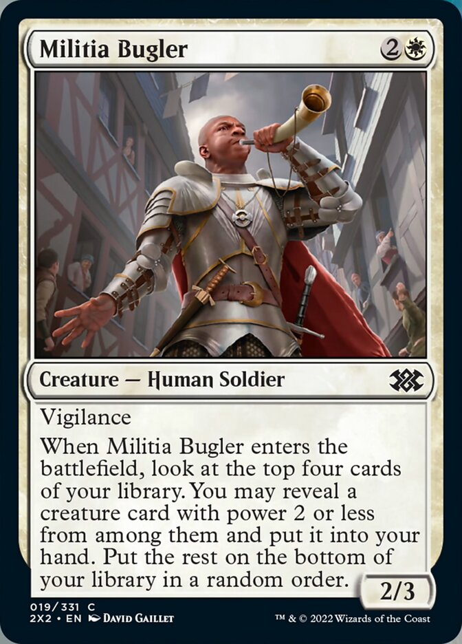 Militia Bugler [Double Masters 2022] | Chromatic Games