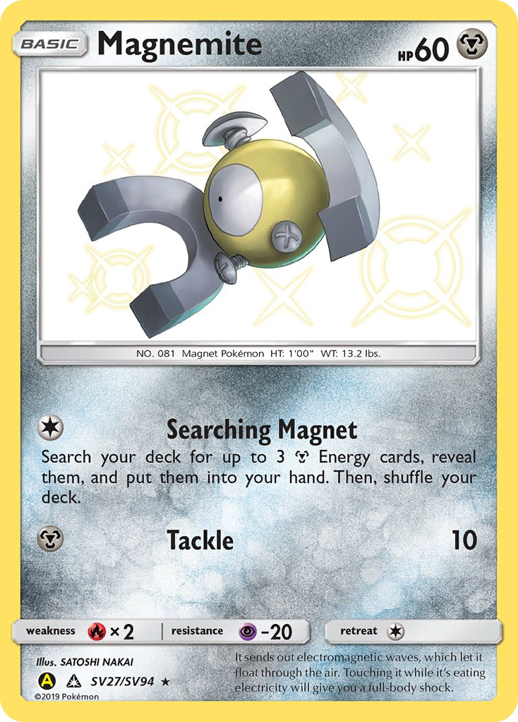 Magnemite (SV27/SV94) [Sun & Moon: Hidden Fates - Shiny Vault] | Chromatic Games