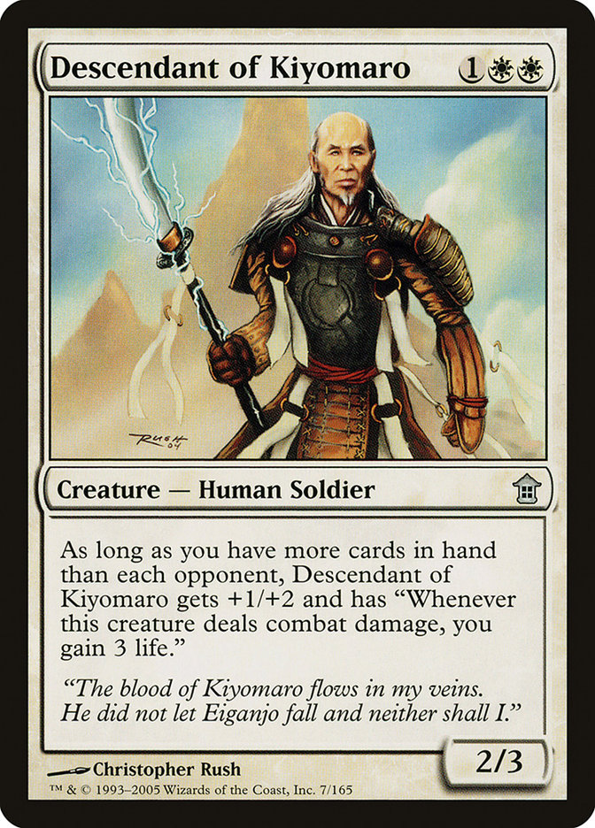 Descendant of Kiyomaro [Saviors of Kamigawa] | Chromatic Games