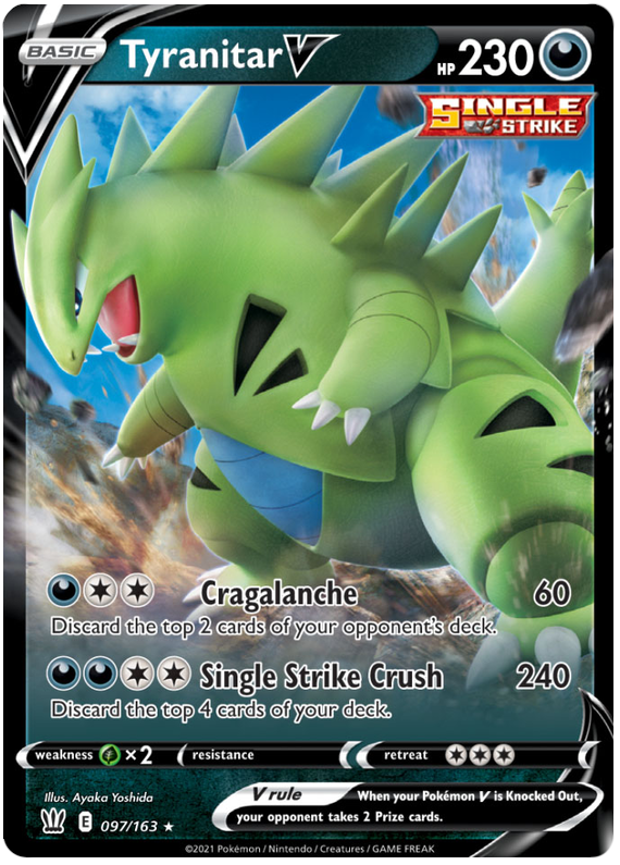 Tyranitar V (097/163) [Sword & Shield: Battle Styles] | Chromatic Games