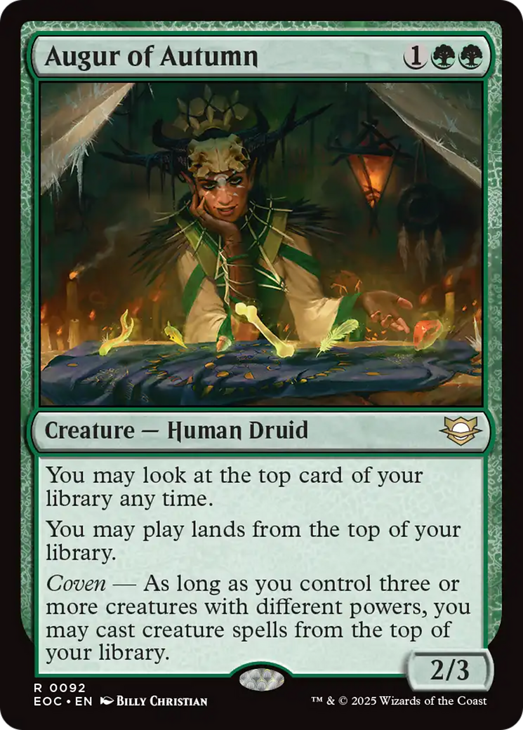 Augur of Autumn [Edge of Eternities Commander] | Chromatic Games