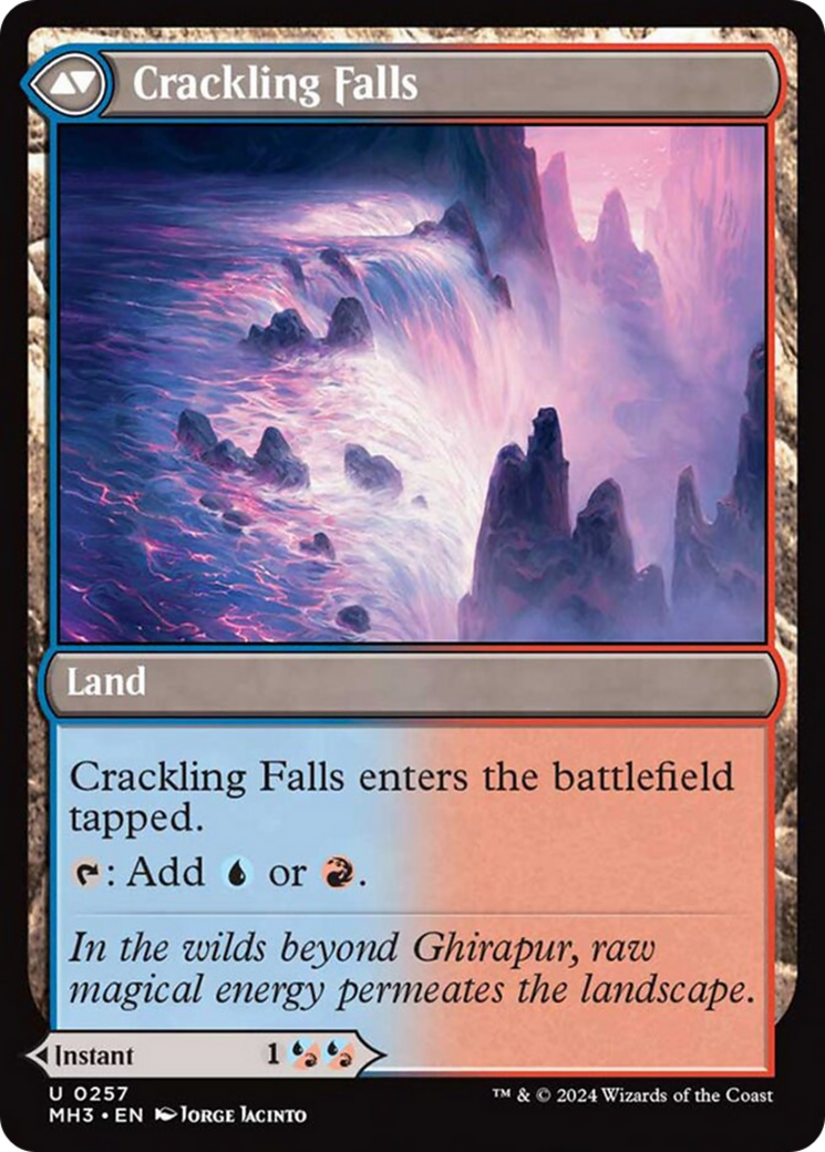 Rush of Inspiration // Crackling Falls [Modern Horizons 3] | Chromatic Games