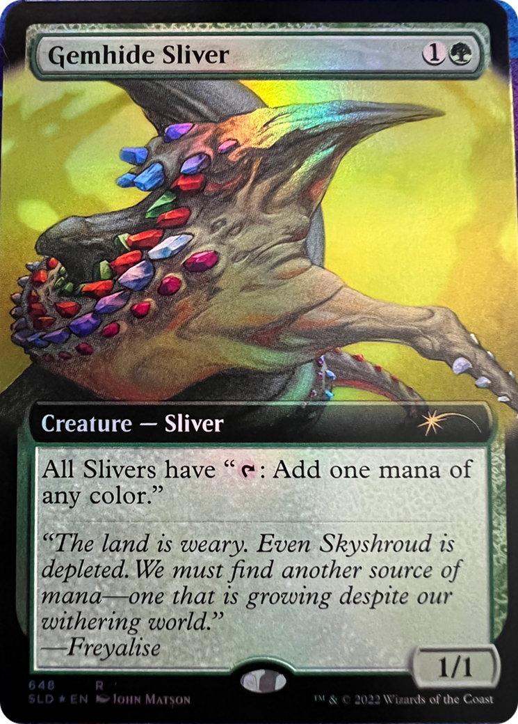 Gemhide Sliver (Extended Art) [Secret Lair Drop Series] | Chromatic Games