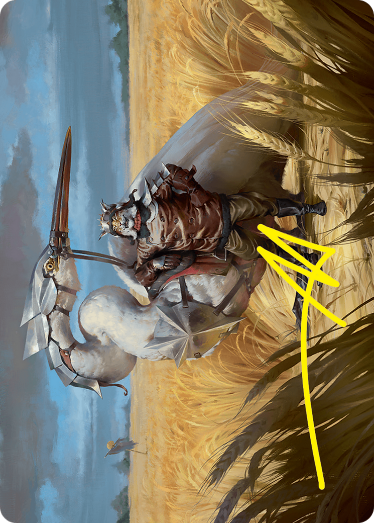 Skyknight Squire Art Card (4/54) (Gold-Stamped Signature) [Foundations Art Series] | Chromatic Games