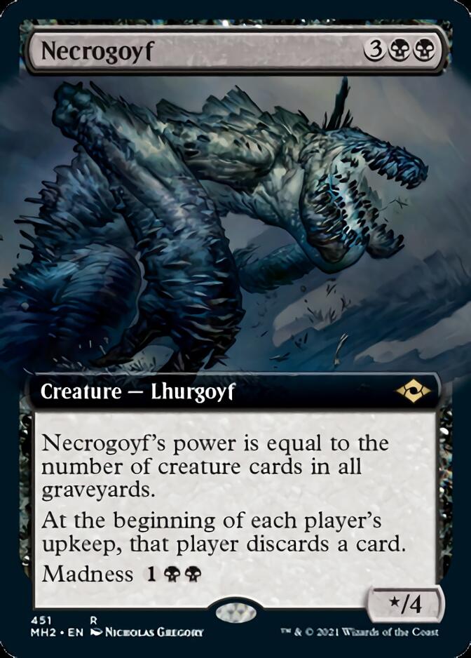 Necrogoyf (Extended Art) [Modern Horizons 2] | Chromatic Games