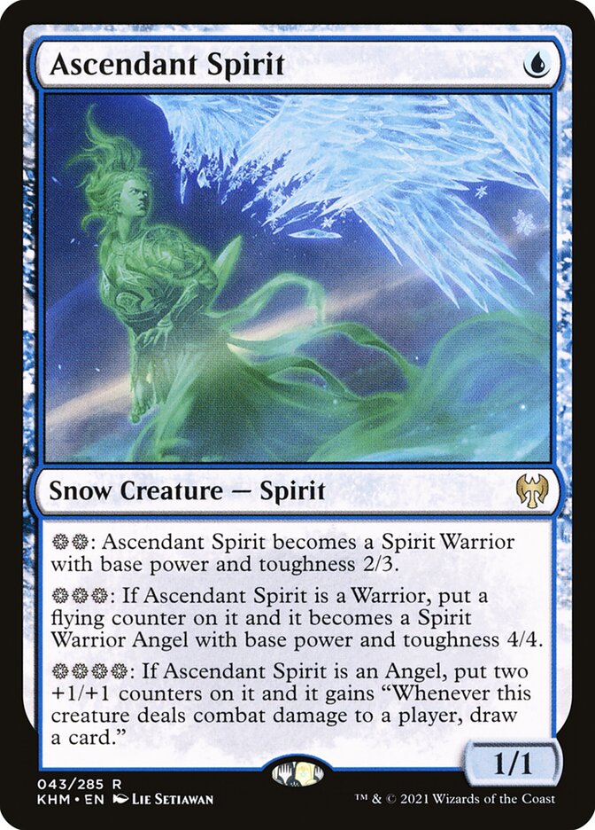 Ascendant Spirit 43/285 (Kaldheim)  - Foil | Chromatic Games