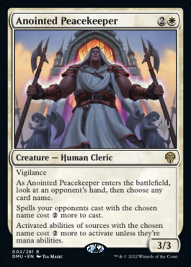 Anointed Peacekeeper (Promo Pack) [Dominaria United Promos] | Chromatic Games